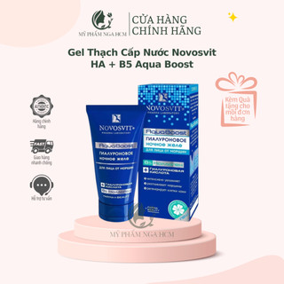Gel thạch cấp nước Novosvit HA + B5 dưỡng ẩm, tái tạo, phục hồi da 50ml