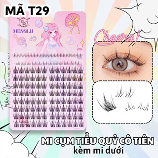 Mi cụm cô tiên kèm mi dưới T29 siêu mảnh mi cụm cô tiên tự nối tại nhà mix size trang điểm tự nhiên tranny_lenscontact