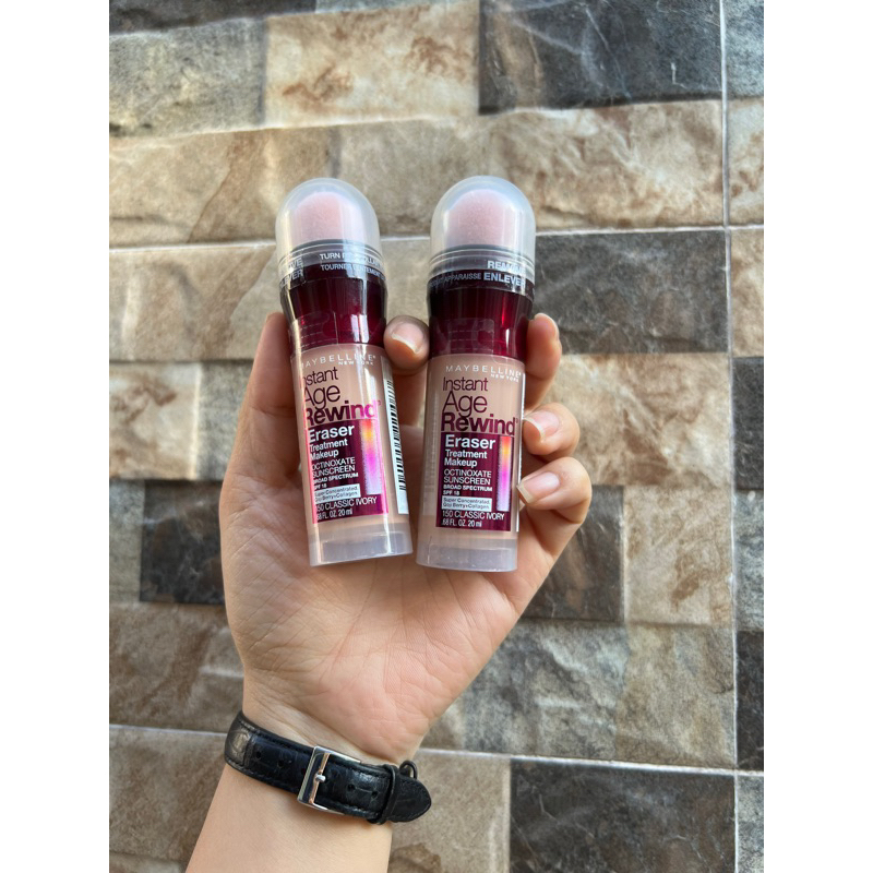 [Bill Mỹ] Kem nền có mút Maybelline Instant Age Rewind Eraser Treatment Ivory 120 20ml