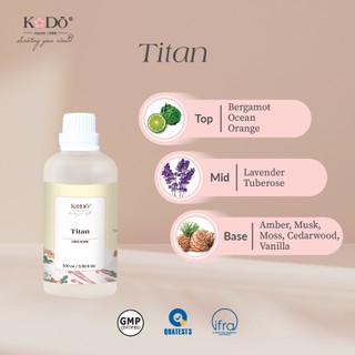 Tinh Dầu Nước Hoa Kodo Titan Nam Tính - Làm Thơm Phòng, Không Gian, Quần Áo - Essence Collection - 10/50/100ml