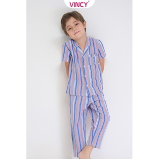 Bộ đồ dài kate bé trai vincy sdk012s11