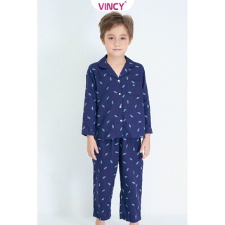 Bộ đồ dài kate bé trai vincy sdk011w12