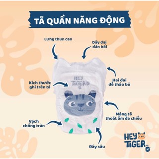 Tã/bỉm quần hey tiger jumbo size m/ l/ xl/ xxl