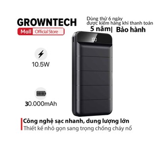 Pin Dự Phòng 10000mah Remax RPP96 RPP 96 GrownTech Fast Charging 2.1A tích hợp 2 cổng USB