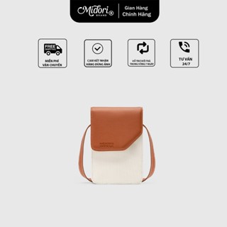 Túi Đeo Chéo Vải Phối Da Nam Nữ VILOR Thời Trang Unisex Du Lịch Chống Nước | Local Brand M MIDORI