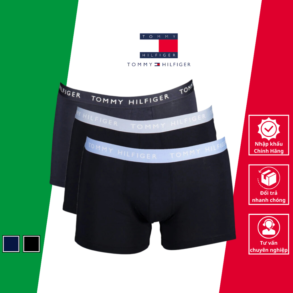 Quần Lót Đùi Nam Cao Cấp - Tommy Hilfiger - Nhập Khẩu Chính Hãng Từ Ý_UM0UM02324 (Pack 3c)