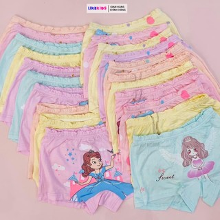 Combo 5 quần chip cho bé gái từ 10kg -40 kg, chất thun cotton co giãn, thấm hút, thoáng mát họa tiết cute - LikeKids