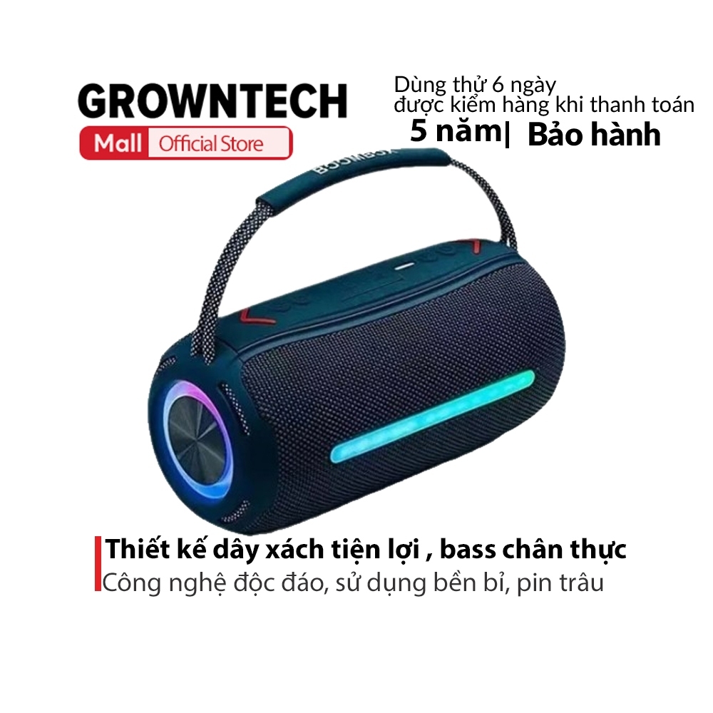 Loa bluetooth không dây mini chính hãng boombox S480 bass mạnh âm thanh hay đèn led công suất 20W pin trâu