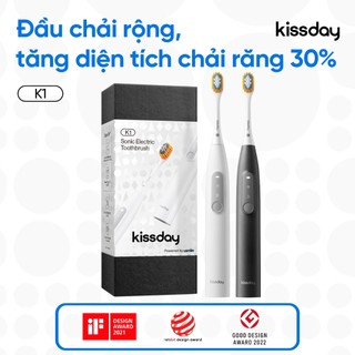 Bàn chải điện sóng siêu âm kissday K1 - Bảo hành 12 tháng