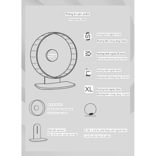 〖ORDER〗 𝐍𝐈𝐓𝐄𝐀𝐍𝐆𝐄𝐋 Wheel Chạy 21cm, 26cm, 28cm, 32cm Cho Hamster