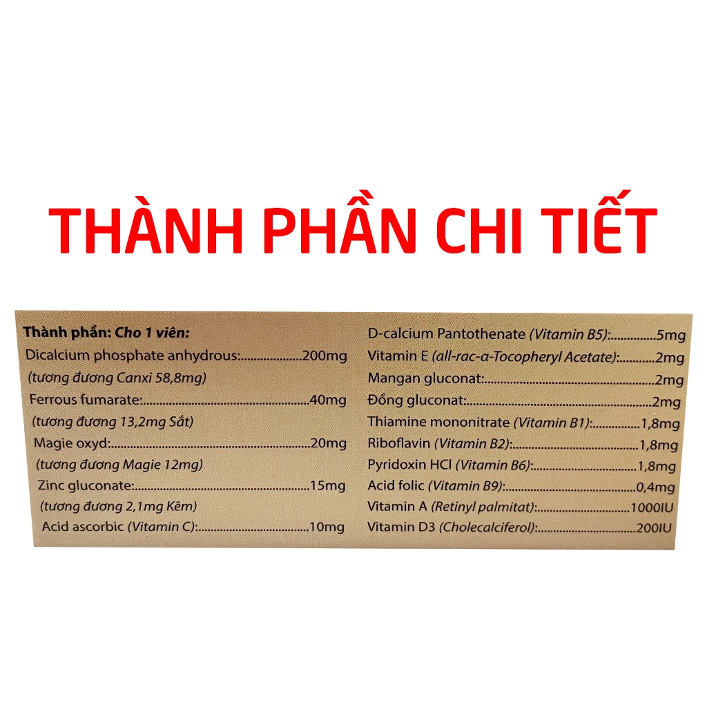 Viên uống vitamin tổng hợp Phamagel Plus tăng cường sức khỏe - 30 viên [Phamagel Plus Hộp 30 viên]
