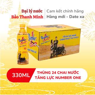 [HOẢ TỐC] Nước Tăng Lực NUMBER ONE chai 330ml (Thùng 24 chai/Lốc 6 chai) (Date xa)