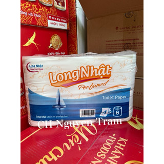 Giấy vệ sinh Long Nhật lốc 6 cuộn x 4 lớp