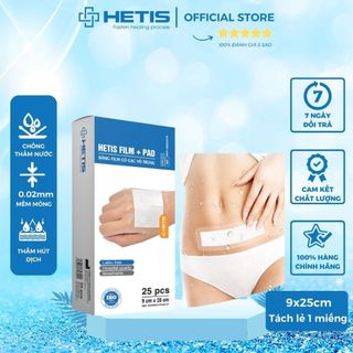 Set 5 miếng dán vết thương sau sinh, miếng dán tắm chống thấm nước sau sinh mổ HETIS HFP