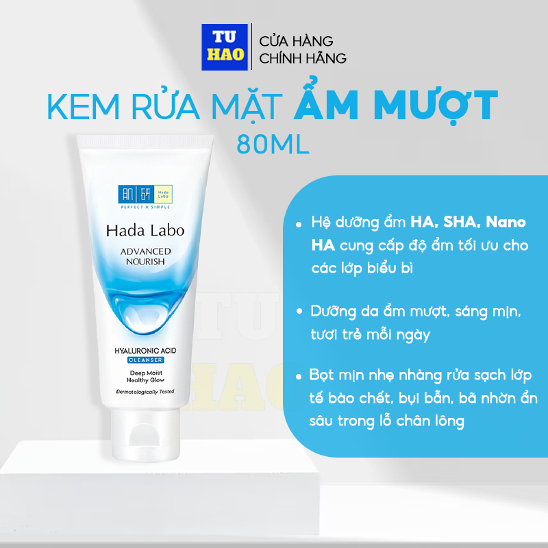 Sữa rửa mặt Hada Labo dưỡng ẩm, dưỡng trắng  80g - Từ Hảo | BigBuy360 - bigbuy360.vn