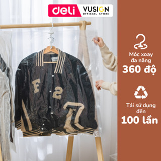 Túi Hút Chân Không quần áo Có Móc Treo Deli Chống Nhăn Đựng Quần Áo Bảo Quản Quần Áo,Áo Dạ,Áo Vét chống nấm mốc, bụi bẩn