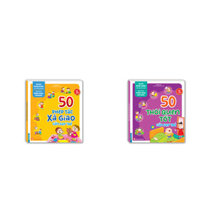 Sách - Combo 2c - Bộ sách gối đầu giường - 50 thói quen tốt và 50 phép tắc xã giao