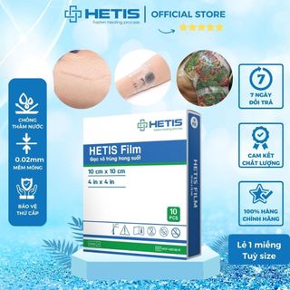 Miếng dán bảo vệ hình xăm trong suốt không thấm nước 72h bảo vệ hình săm HETIS FILM HTF 15x15cm