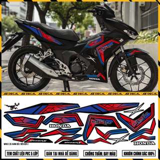 Tem rời winner v3 | wnv3-35 | team decal dán xe máy win x v3 xám đen đỏ chống nước chống xước
