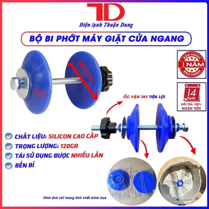 [CN HCM]Bịt ổ bi vệ sinh máy giặt lồng ngang-Đầu chắn nước vòng bi SILICON rửa Máy Giặt cửa trước-Điện Lạnh Thuận Dung