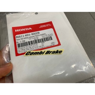 Tem dè trước combike chử đen sh mode, shvn 13 xe đô, trắng zin