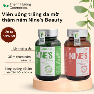 Viên uống trắng da mờ nám Nine's Beauty chính hãng giảm nếp nhăn chống lão hóa da