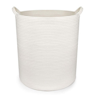 Giỏ đựng quần áo dây cotton thủ công, sọt đựng đồ handmade home decor nhà cửa vintage