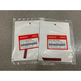 Tem chử Honda đuôi dè Winner Đỏ ( 60mm ) ( miếng ) 86101K56V40ZA