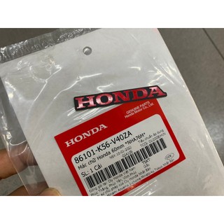 Tem chử Honda đuôi dè Winner Đỏ ( 60mm ) ( miếng ) 86101K56V40ZA