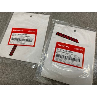 Tem chử Honda đuôi dè Winner Đỏ ( 60mm ) ( miếng ) 86101K56V40ZA