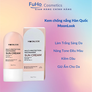 Kem chống nắng Moonlook Glutathione UV Sun Cream 50g Nâng Tone, Bảo Vệ Da An Toàn Và Hiệu Quả Fuhocosmetics
