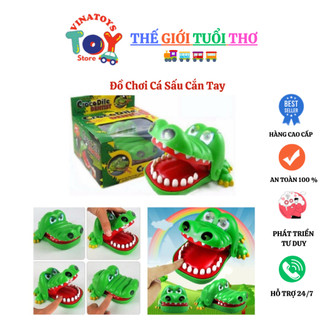 Đồ Chơi Cá Sấu Cắn Tay Cho Bé VINATOYS, Đồ Chơi Giải Trí, Vui Nhộn (Loại To) Chất Liệu Nhựa ABS