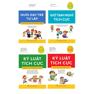Sách combo 4 cuốn cho bé:nuôi dạy trẻ tự lập+giờ tạm nghỉ tích cực+kỷ luậttíchcựcchobanămđầuđời+dành chotrẻ mẫugiáo