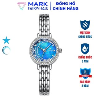 Đồng hồ thạch anh nữ mặt trăng phong cách doanh nhân thương hiệu Mark FairWhale FW042 biểu tượng mặt trăng