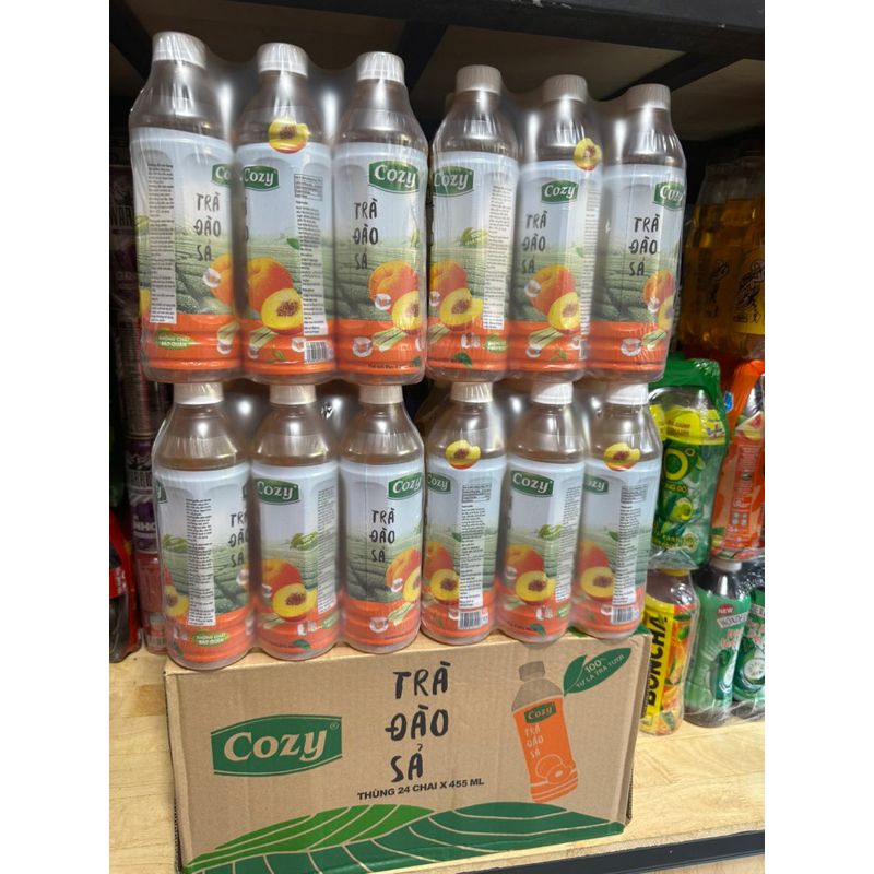 ❤️ Quận3: combo 6chai trà đào 🍑  sả  chai 455ml