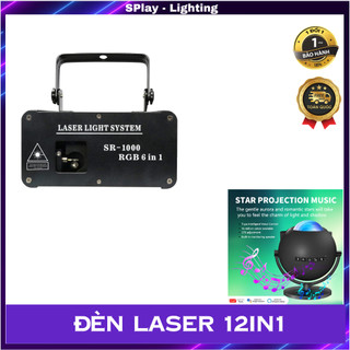 Đèn Bay Phòng 12in1 Laser Hình Vịt