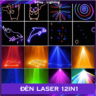 Đèn Bay Phòng 12in1 Laser Hình Vịt