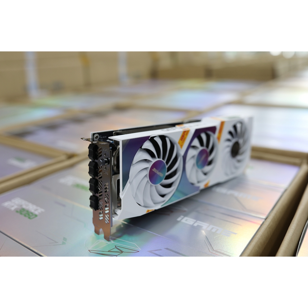 Card màn hình VGA Colorful iGame RTX 3060 Ultra White 12GB OC GDDR6 màu trắng 3 fan - chính hãng bảo hành 36 tháng | BigBuy360 - bigbuy360.vn