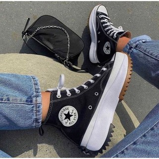 Giày Sneaker converse run star hike black ( full box)