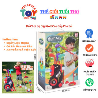 Đồ Chơi Bộ Gậy Golf Cao Cấp Cho Bé VINATOYS, Đồ chơi Thể Thao Thông Minh Có Thể Đeo Và Kéo