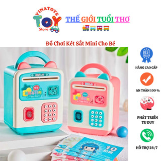 Đồ Chơi Két Sắt Mini Cho Bé VINATOYS, Sử Dụng Mã Khóa Và Vân Tay Thông Minh, Mô Hình Như Thật