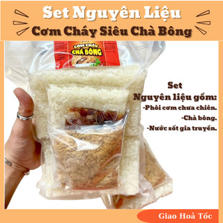 Combo 500g cơm cháy chưa chiên siêu chà bông - tiện lợi dễ dùng- tiết kiệm gần 50% khi mua cơm cháy bán sẵn