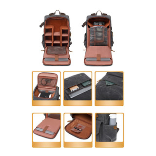 Balo máy ảnh cao cấp vải canvas.BK_3080.