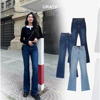 Quần jeans nữ ống loe dài 102cm chính phẩm URATV