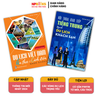 Sách - Combo du lịch việt nam cảnh điểm & ẩm thực + Hội thoại giao tiếp tiếng trung ngành du lịch khách sạn