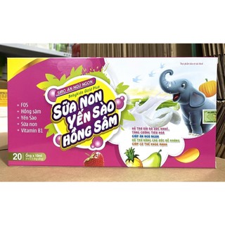 Siro ăn ngon sữa non yến sào hồng sâm giúp ăn ngon ngủ tốt bé thông minh, hỗ trợ bé kén ăn, ngủ không ngon giấc