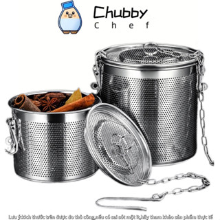 Bộ lọc gia vị inox cao cấp Chubby Chef dùng nấu phở, hầm xương, ngâm trà (đựng khoảng 30-1500g gia vị)