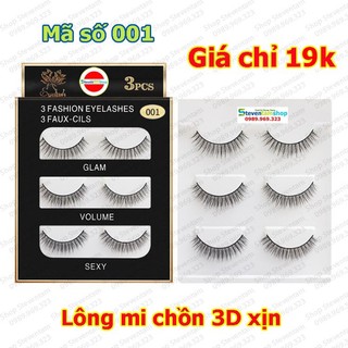 Lông mi chồn 3d xịn mã số 001