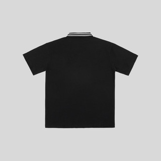 Áo STRIPES COLLAR POLO / Black