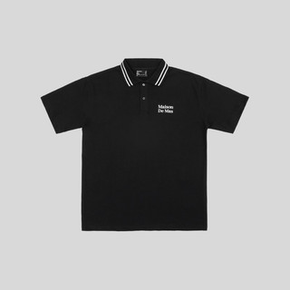 Áo STRIPES COLLAR POLO / Black